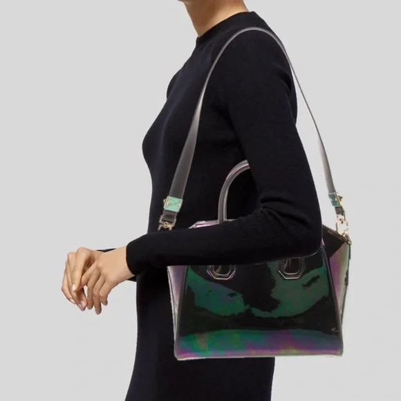 RARE Givenchy Antigona Oil Slick Iridescent satchel crossbody bag RETAIL 5,000 - Picture 13 of 13